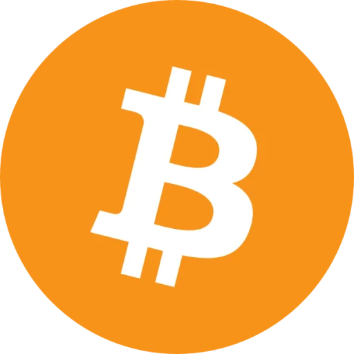 Bitcoin logo.